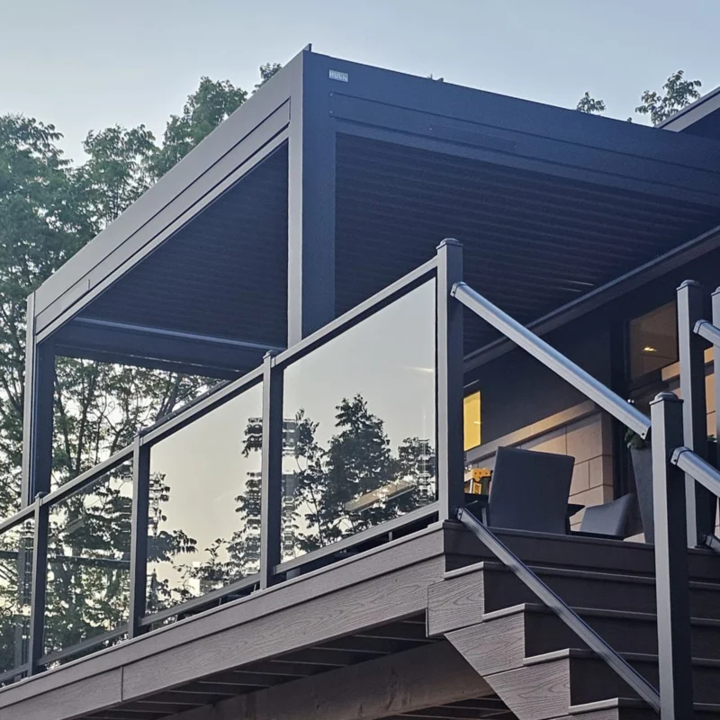 EGHUUN Pergola Mezzo, Louvered Roof, Electric and Remote Controlled - Image 11