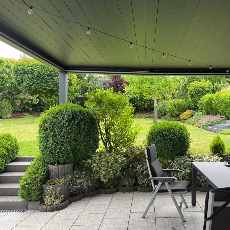 EGHUUN Pergola Mezzo, Louvered Roof, Electric and Remote Controlled - Image 7