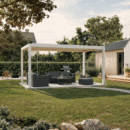 EGHUUN Pergola Piano, Louvered Roof, Manual Control (Crank)